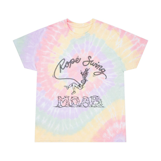 Pastel Tie-Dye Tee with Rope Swing Design - Perfect for Summer Adventures